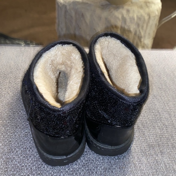 Black Sequin Boots Toddler Girl, Sz. 8c - Picture 3 of 4